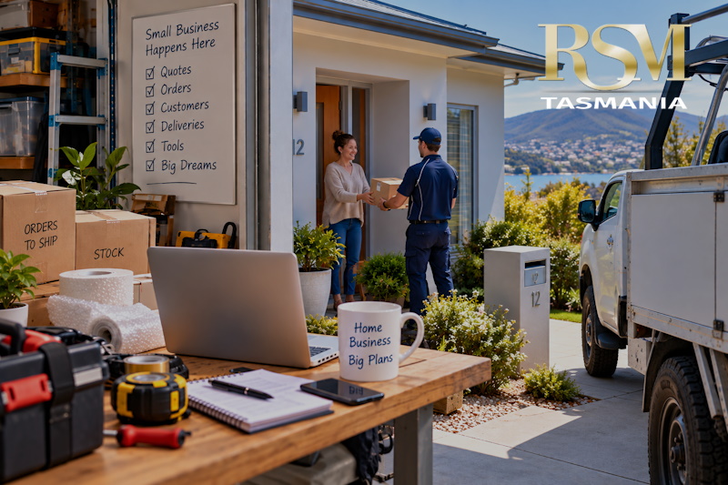 Home Business and Insurance 800×533 Running a business from home in Tasmania? Find out why your business activities, equipment, stock or customer visits could matter to your home insurance.